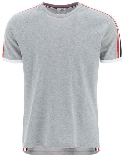 Thom Browne Raglan-sleeved Crewneck T-shirt - Gray