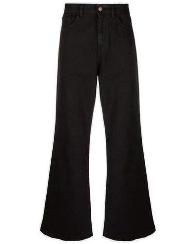 Societe Anonyme Mark Mid-rise Wide-leg Jeans - Black