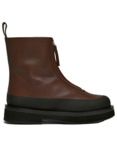Neous Malmok Zip-up Ankle Boots - Brown