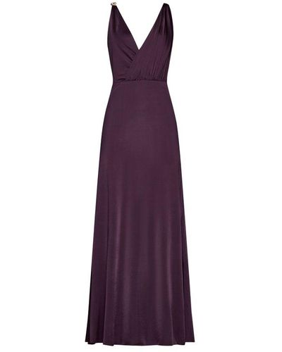 Lanvin Viscose Long Dress - Purple