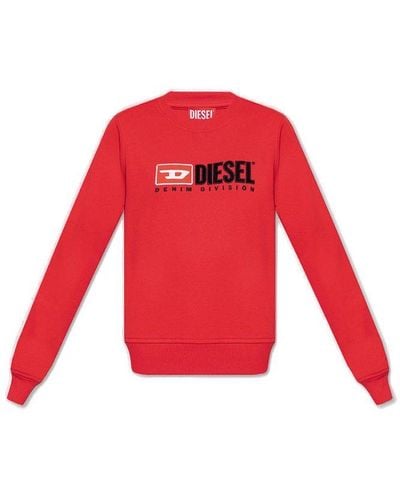 DIESEL ‘F-Reggy-Div’ Sweatshirt - Red