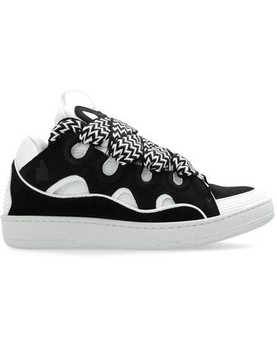 Lanvin Curb Lace-up Sneakers - Black
