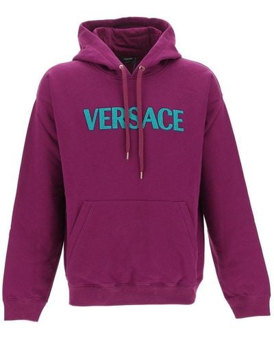 Versace Cotton Hoodie - Purple
