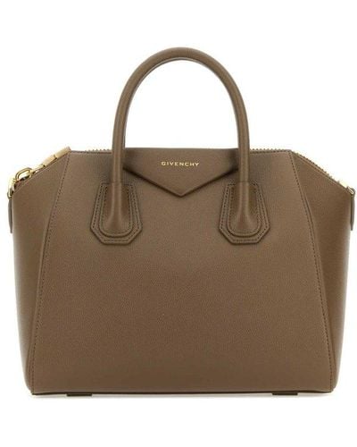 Givenchy Antigona Leather Small Bag - Brown
