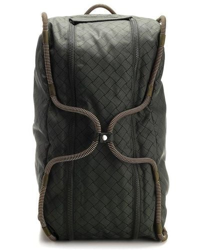 Bottega Veneta Jacquard Designed Camping Backpack - Black