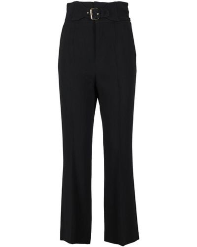 RED Valentino Red High-waist Flared Cropped Pants - Black