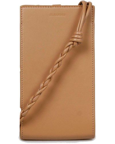 Jil Sander Tangle Hand-knotted Strap Phone Case - Brown