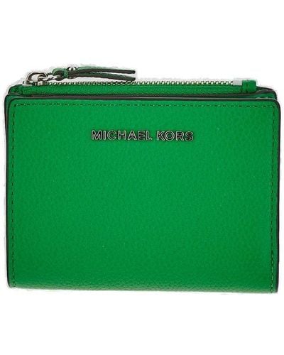 MICHAEL Michael Kors Leather Palm Green Wallet