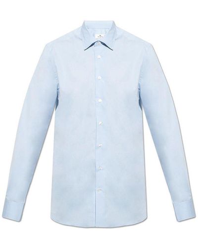 Etro Buttoned Long-sleeved Shirt - Blue