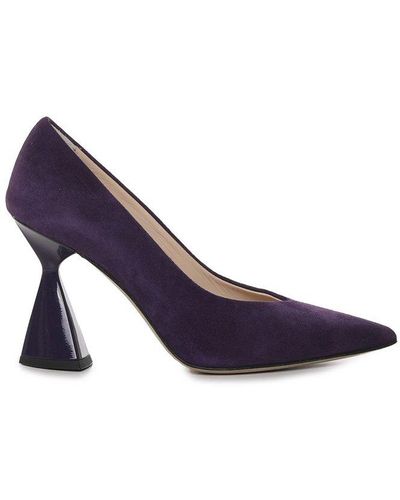 Alchimia Pointed-toe Slip-on Court Shoes - Purple