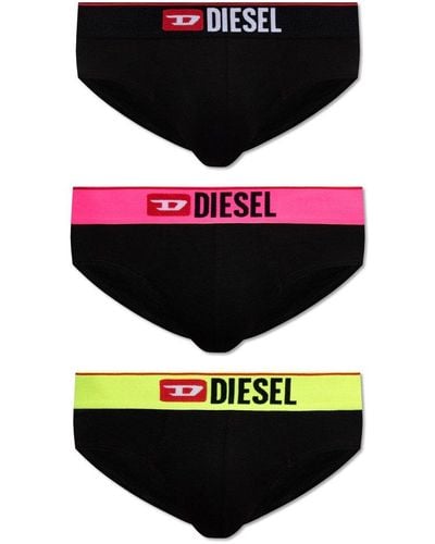 DIESEL 'umbr-andrethreepack' Briefs 3-pack, - Black