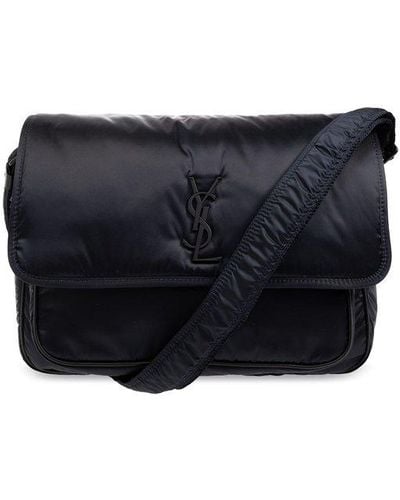 Saint Laurent Men's Le Monogramme Deli Paper Bag Leather Handbag, Khaki, Men's, Crossbody Bags Messenger Bags & Camera Bags