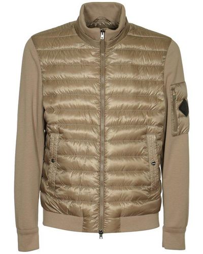 Herno Logo Patch Quilted Jacket - Green