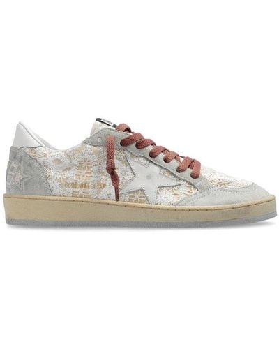 Golden Goose Ball Star Trainers - Natural