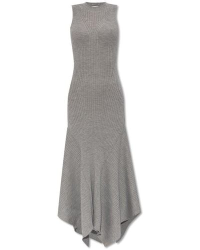 Ami Paris Wool Dress, - Grey