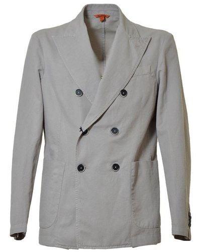 Barena Buttoned Tailored Blazer - Grey