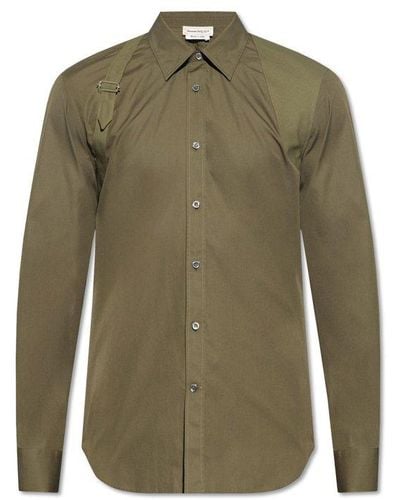 Alexander McQueen Cotton Shirt, - Green