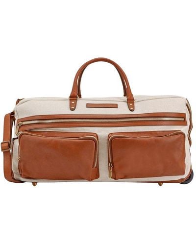 Brunello Cucinelli Zip-up Luggage Bag - Brown