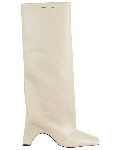 Coperni Square-toe Boots - White