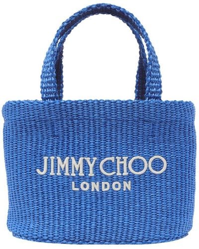 Jimmy Choo Mini E/W Beach Tote - Blue