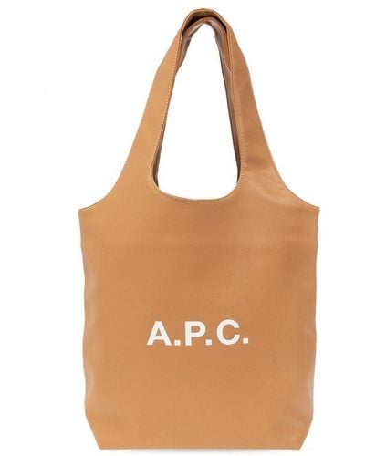 A.P.C. 'ninon Small' Shopper Bag - Brown