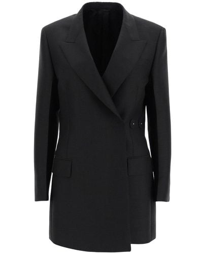 Prada Single-breasted Pea Coat - Black