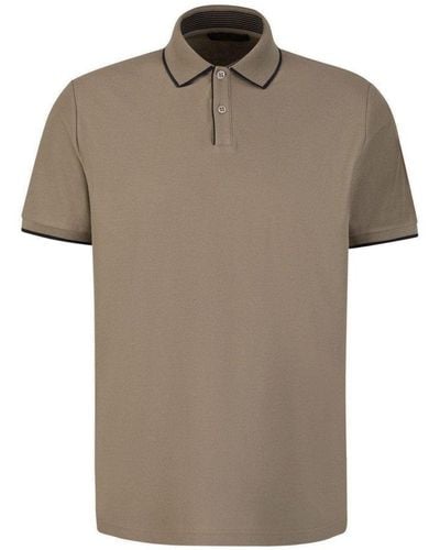 Loro Piana Button Detailed Short-sleeved Polo Shirt - Brown
