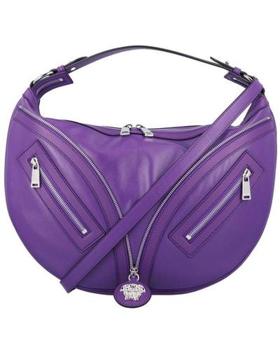 Versace Repeat Shoulder Bag - Purple