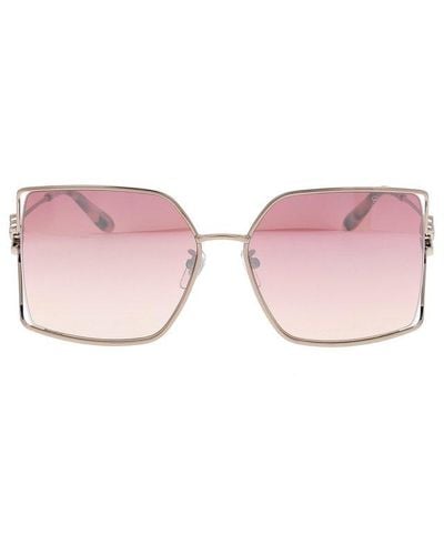 Chopard Square Frame Sunglasses - Pink