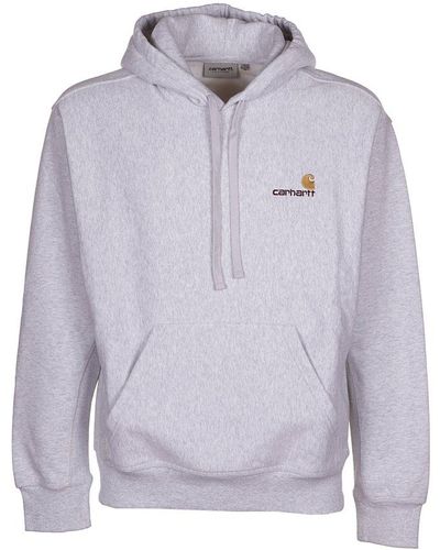 Carhartt Logo Embroidered Hoodie - Blue