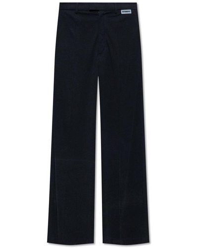 Vetements Washed-out Jersey Wide-leg Pants - Blue