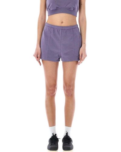 Nike Chill Terry High-waist Shorts - Purple