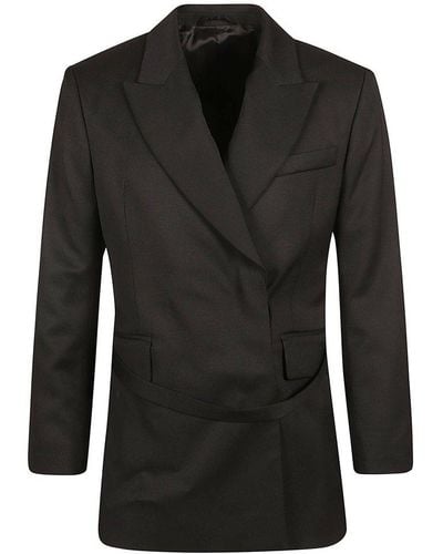 Acne Studios Belted Suit Jacket - Black