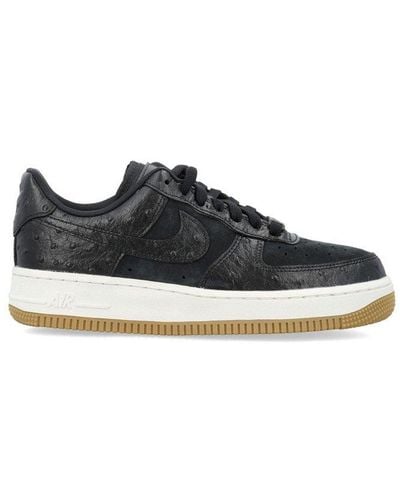 Nike Air Force 1 '07 Lx Panelled Lace-up Trainers - Black