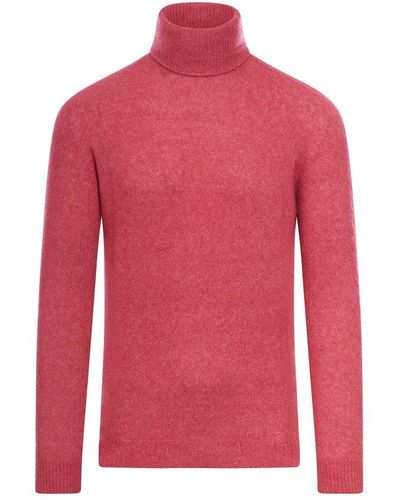 Roberto Collina Turtleneck Long-sleeved Sweater - Red