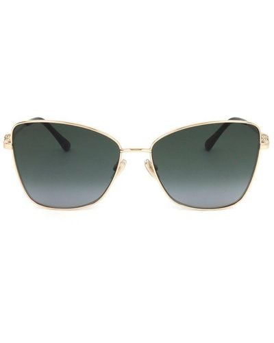 Jimmy Choo Butterfly Frame Sunglasses - Green