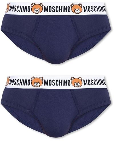 Moschino Briefs Two-pack, - Blue