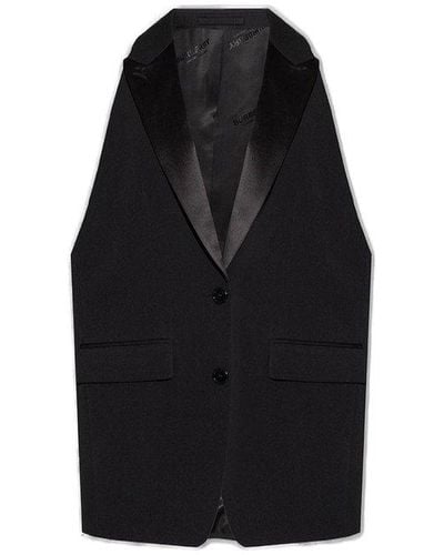 Burberry Black Wool Vest