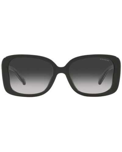 COACH Square Frame Sunglasses - Black