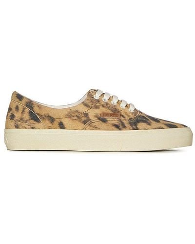 Tom Ford Animal-printed Lace-up Sneakers - Multicolor