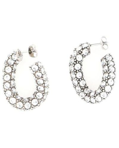 Isabel Marant Funky Ring Embellished Earrings - White