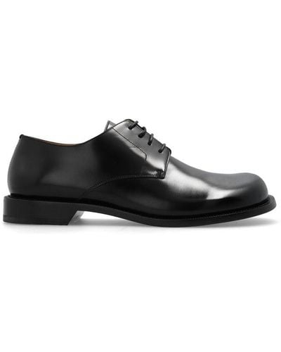 Loewe Campo Leather Derby Shoes - Black