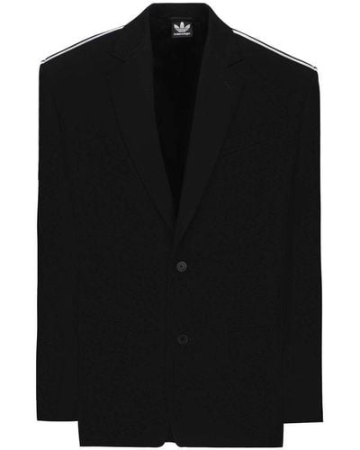 Balenciaga X Adidas Single-breasted Blazer - Black