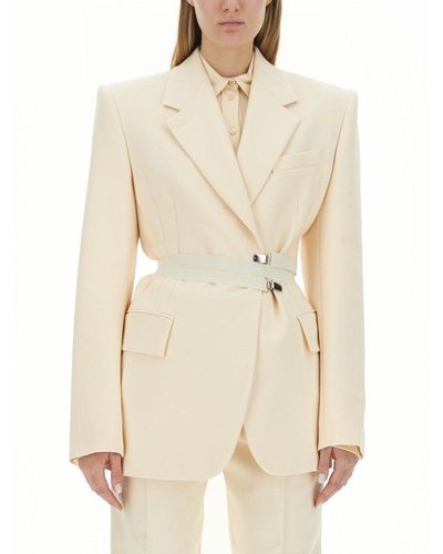 Sportmax Max Mara Vals Belted Jacket - Natural