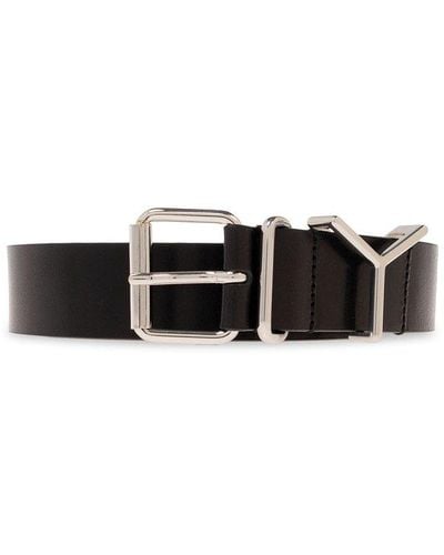 Y. Project Logo Plaque Belt - Black