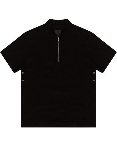 Givenchy Zipped Polo Shirt - Black
