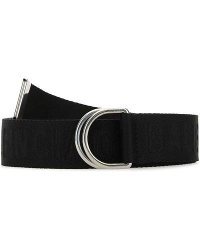 Balenciaga Polyester D Ring Belt - Black