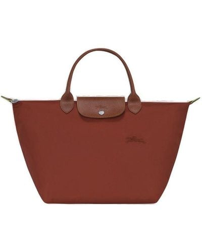 Longchamp Le Pliage Small Tote Bag - Brown