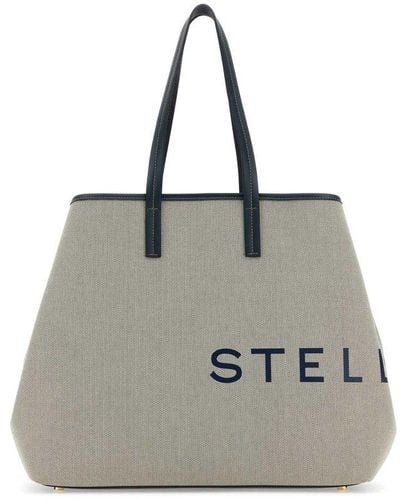 Stella McCartney Logo-printed Tote Bag - Grey