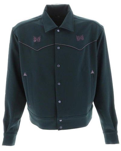 Needles Butterfly Embroidered Jacket - Blue